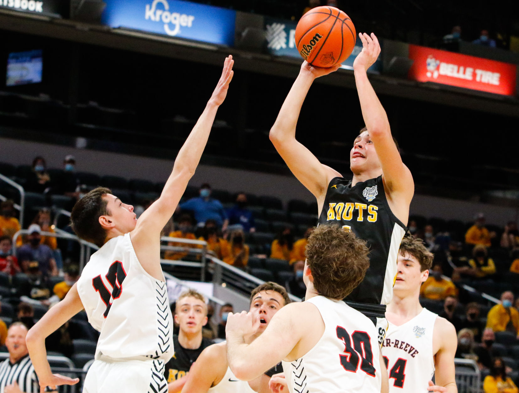 Gallery: Class A boys basketball state final: Kouts vs. Barr-Reeve